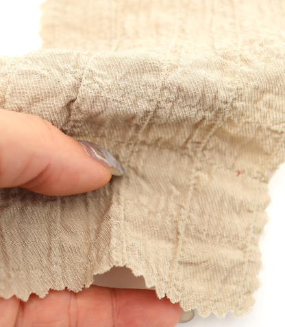 【25SS-207】格子シャーリング風スラブツイル　/0.5ｙあたり = ～ 765円