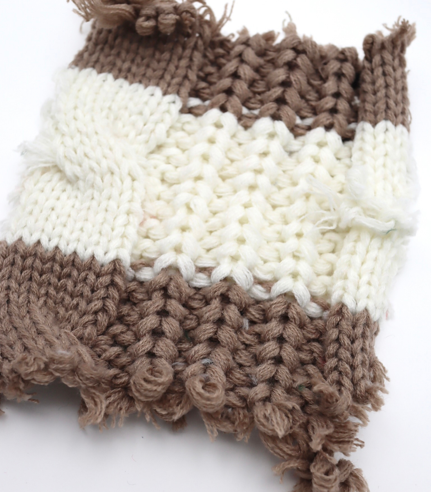 【25SS-106】ローゲージボーダーケーブルニット　/0.5ｙあたり = ～1950円