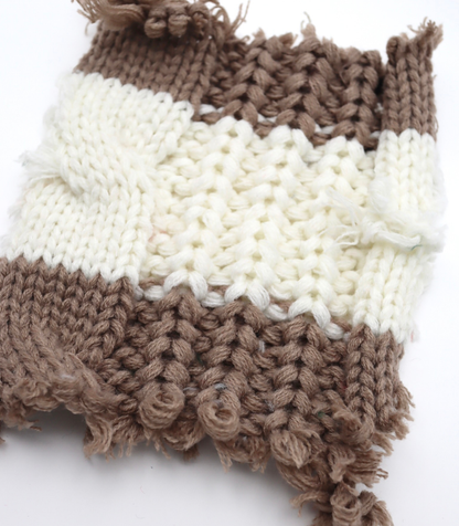 【25SS-106】ローゲージボーダーケーブルニット　/0.5ｙあたり = ～1950円