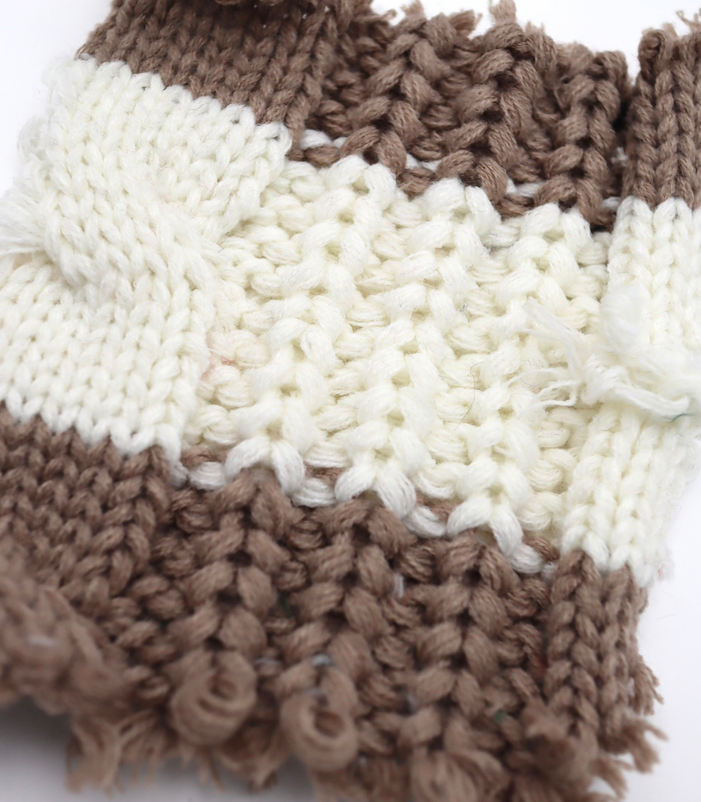 【25SS-106】ローゲージボーダーケーブルニット　/0.5ｙあたり = ～1950円