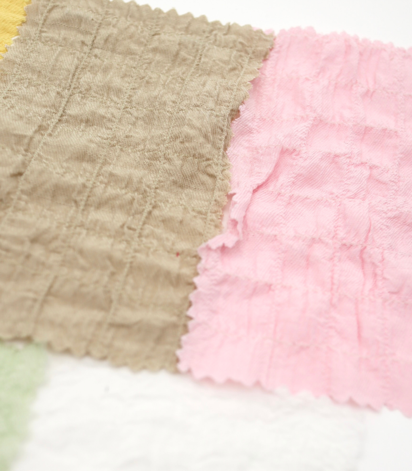 【25SS-207】格子シャーリング風スラブツイル　/0.5ｙあたり = ～ 765円