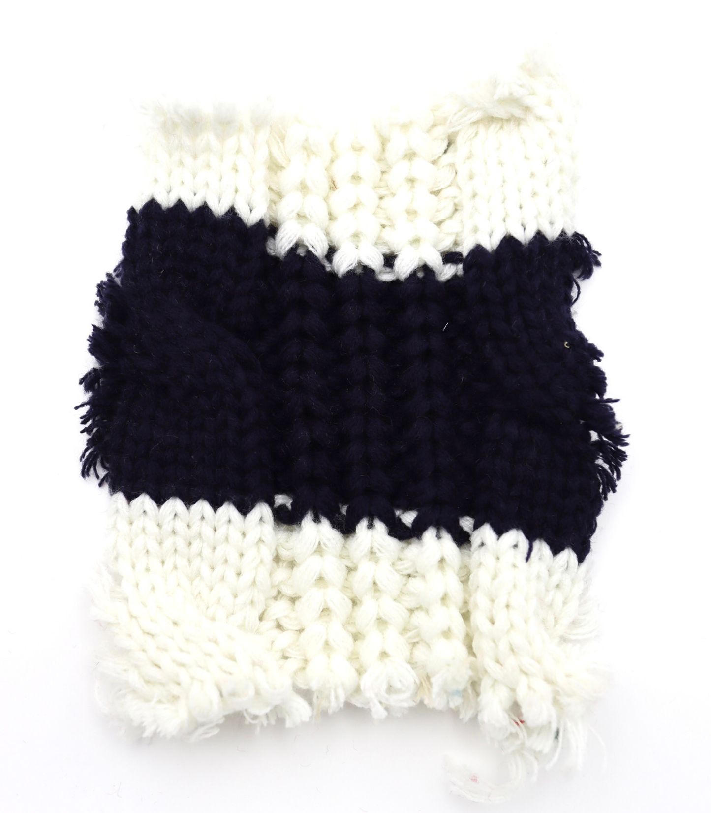 【25SS-106】ローゲージボーダーケーブルニット　/0.5ｙあたり = ～1950円