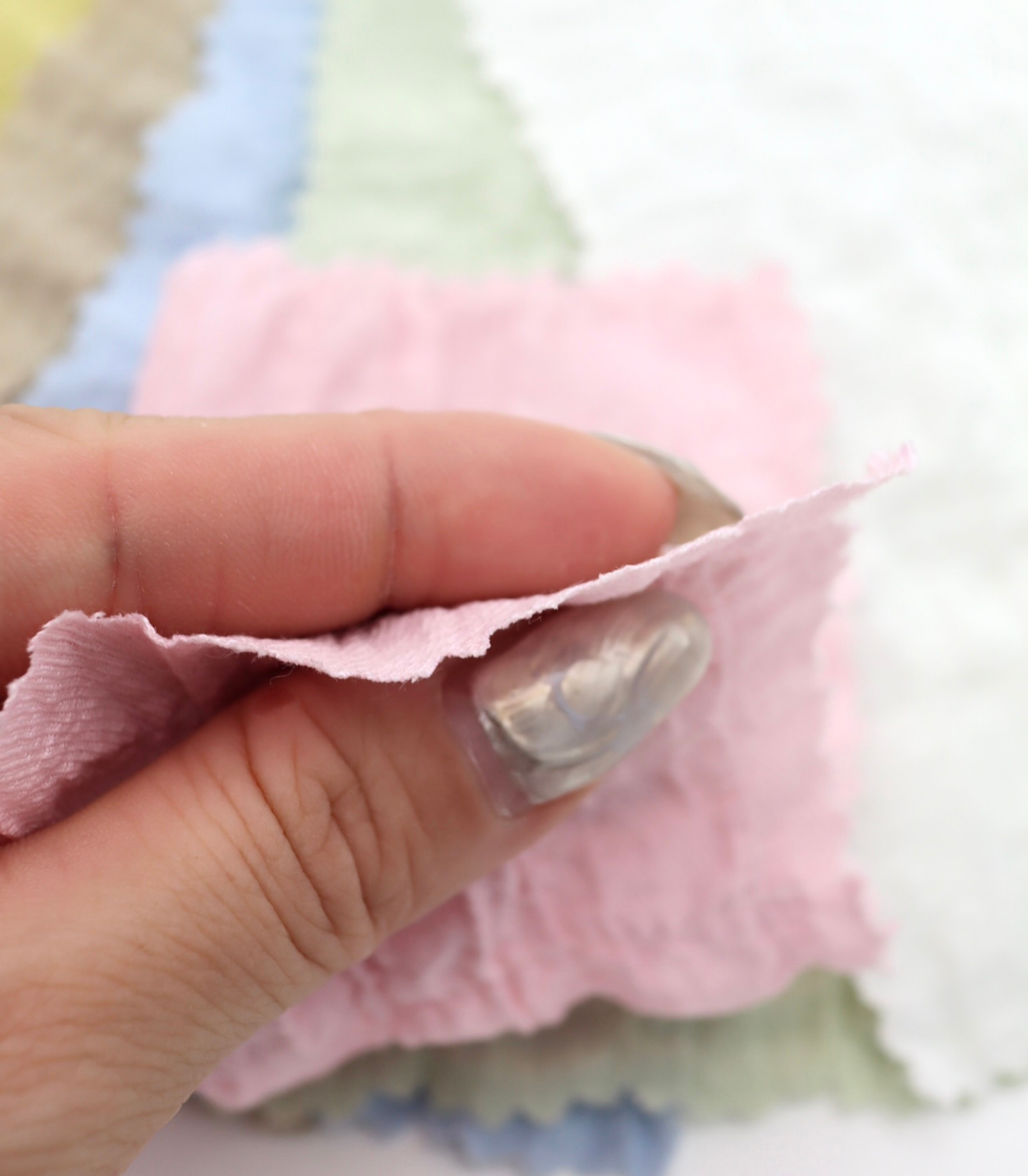 【25SS-207】格子シャーリング風スラブツイル　/0.5ｙあたり = ～ 765円