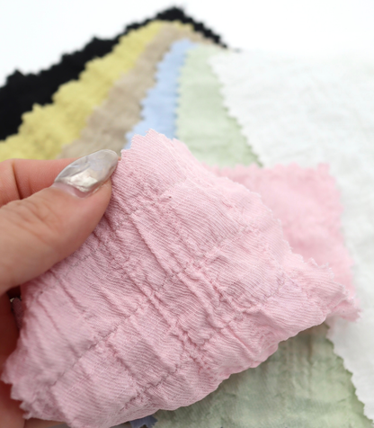 【25SS-207】格子シャーリング風スラブツイル　/0.5ｙあたり = ～ 765円