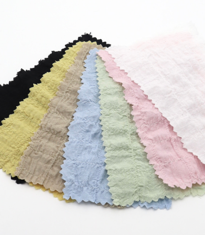 【25SS-207】格子シャーリング風スラブツイル　/0.5ｙあたり = ～ 765円