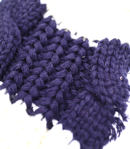 【25SS-106】ローゲージボーダーケーブルニット　/0.5ｙあたり = ～1950円