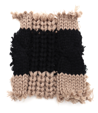 【25SS-106】ローゲージボーダーケーブルニット　/0.5ｙあたり = ～1950円