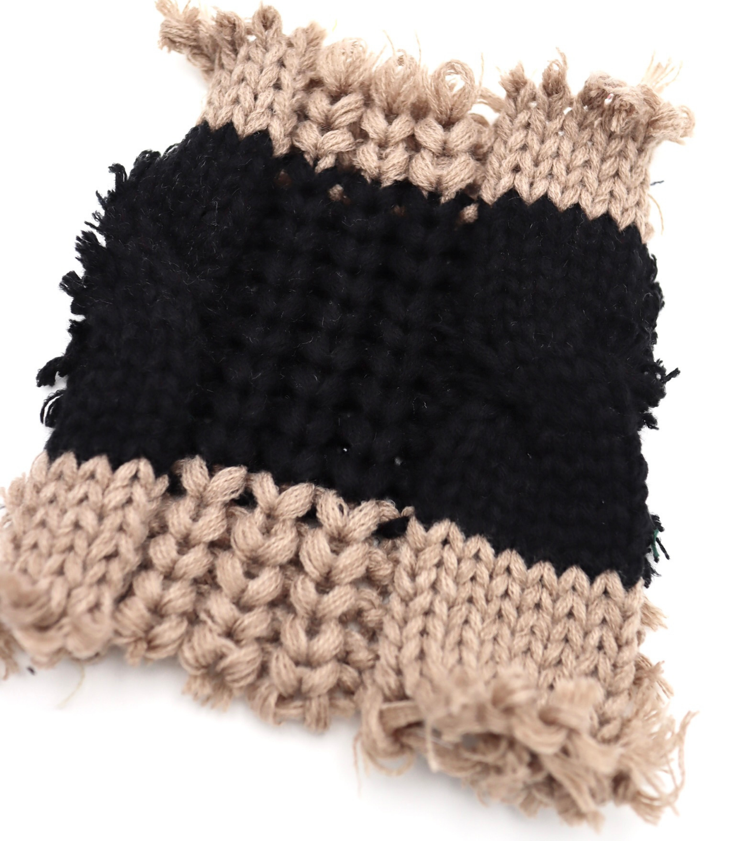 【25SS-106】ローゲージボーダーケーブルニット　/0.5ｙあたり = ～1950円