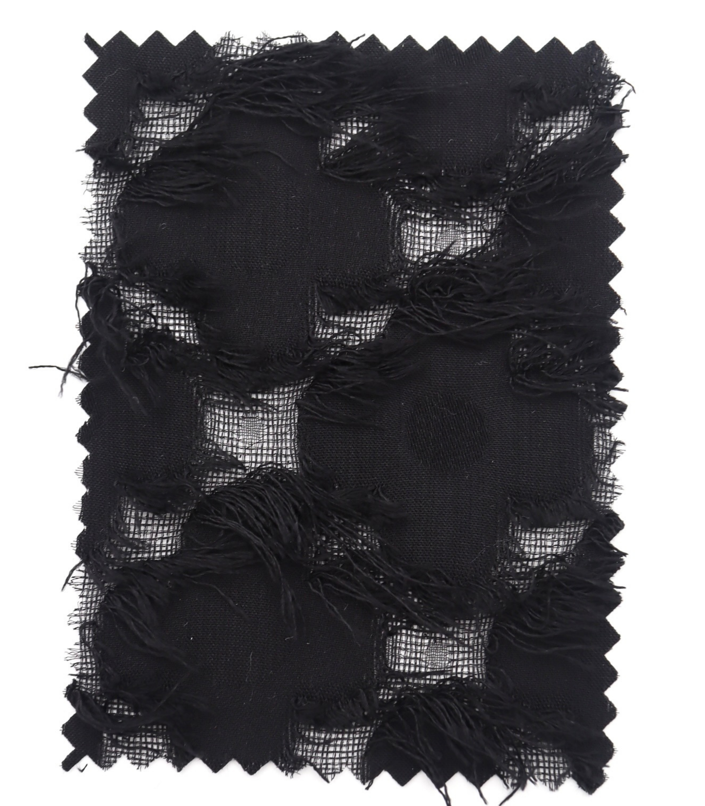 【25SS-379】フリンジトリミングフラワージャガードシフォン　/0.5ｙあたり = ～860円