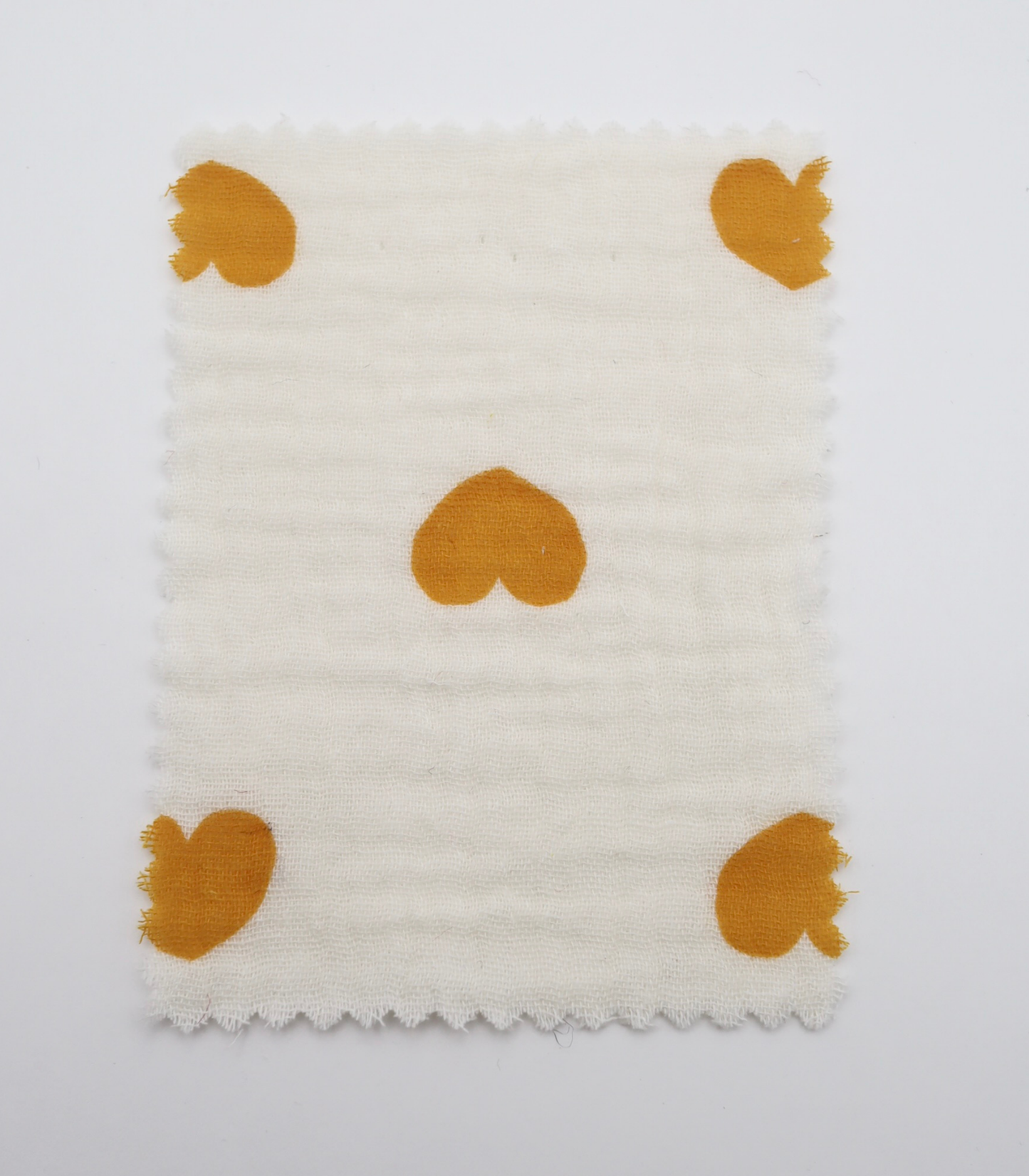 【25SS-037】ハートプリントしぼしぼダブルガーゼ　/0.5ｙあたり=～675円