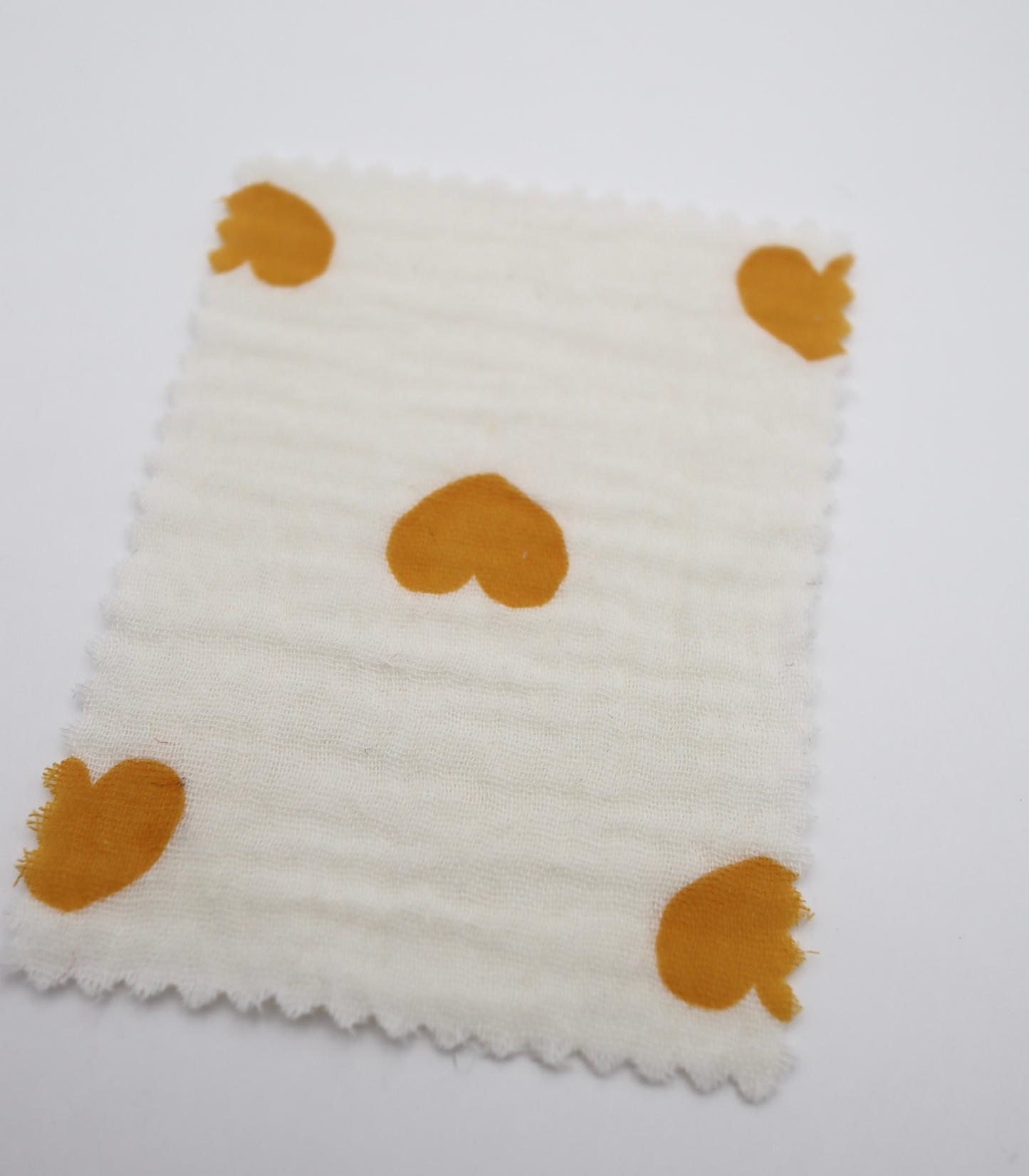 【25SS-037】ハートプリントしぼしぼダブルガーゼ　/0.5ｙあたり=～675円