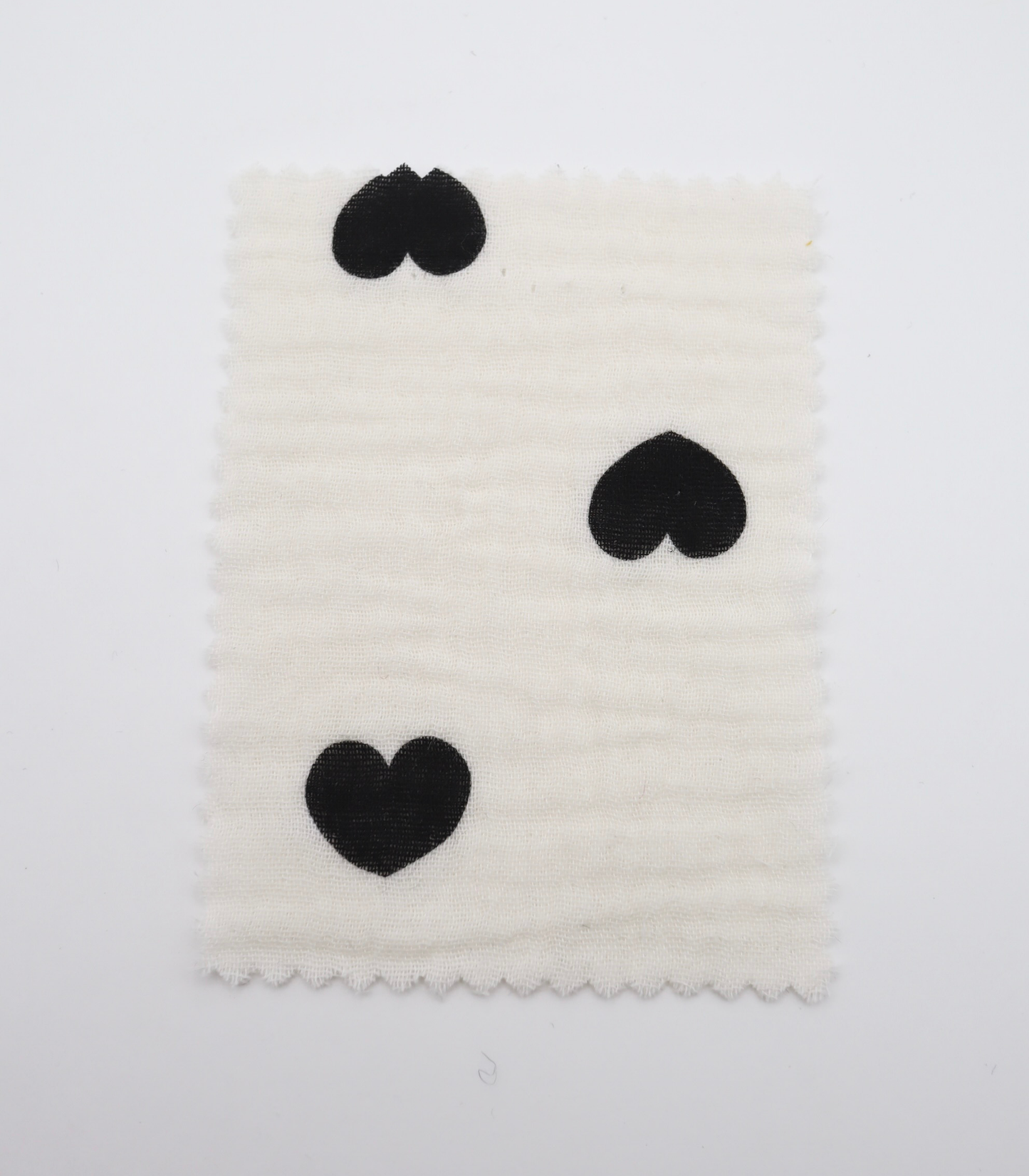 【25SS-037】ハートプリントしぼしぼダブルガーゼ　/0.5ｙあたり=～675円