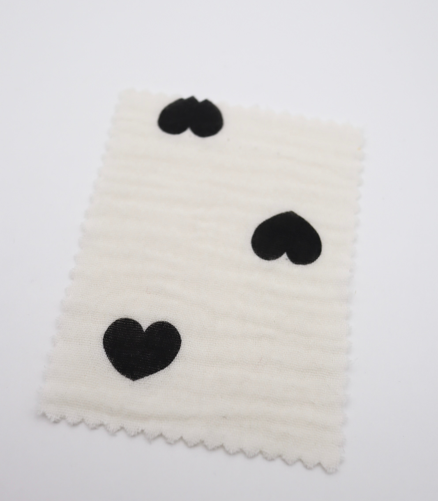 【25SS-037】ハートプリントしぼしぼダブルガーゼ　/0.5ｙあたり=～675円