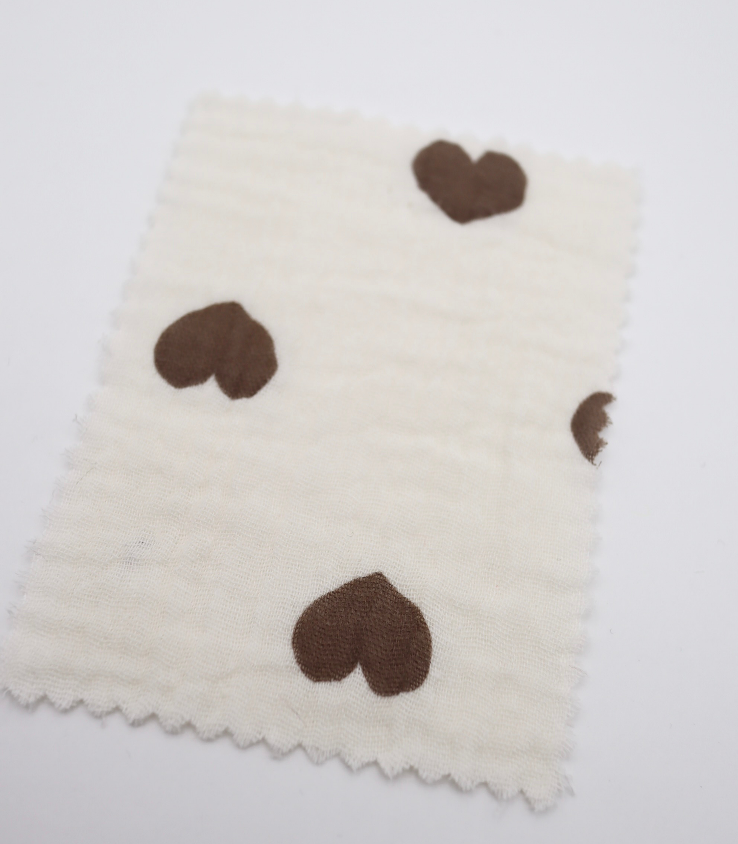 【25SS-037】ハートプリントしぼしぼダブルガーゼ　/0.5ｙあたり=～675円