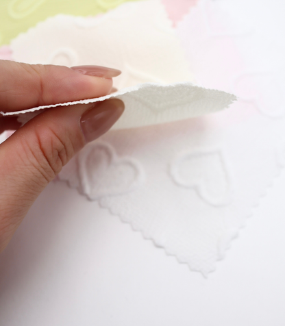 【25SS-043】ぷっくりハートふくれジャガード楊柳シフォン　0.5ｙあたり=～780円