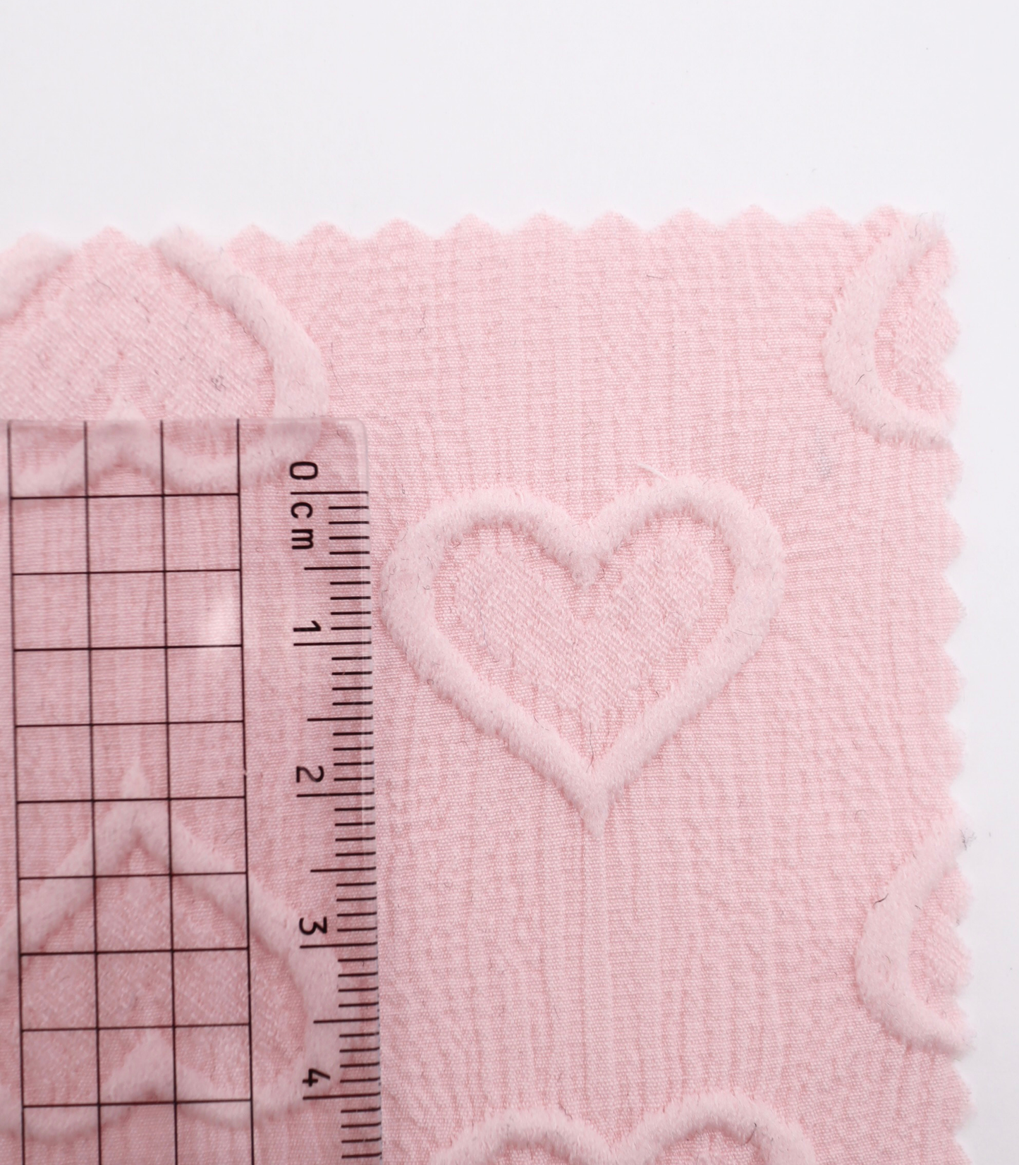 【25SS-043】ぷっくりハートふくれジャガード楊柳シフォン　0.5ｙあたり=～780円