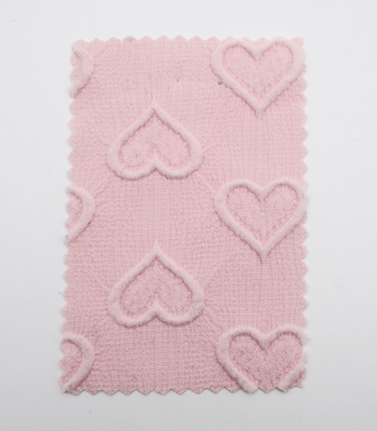 【25SS-043】ぷっくりハートふくれジャガード楊柳シフォン　0.5ｙあたり=～780円