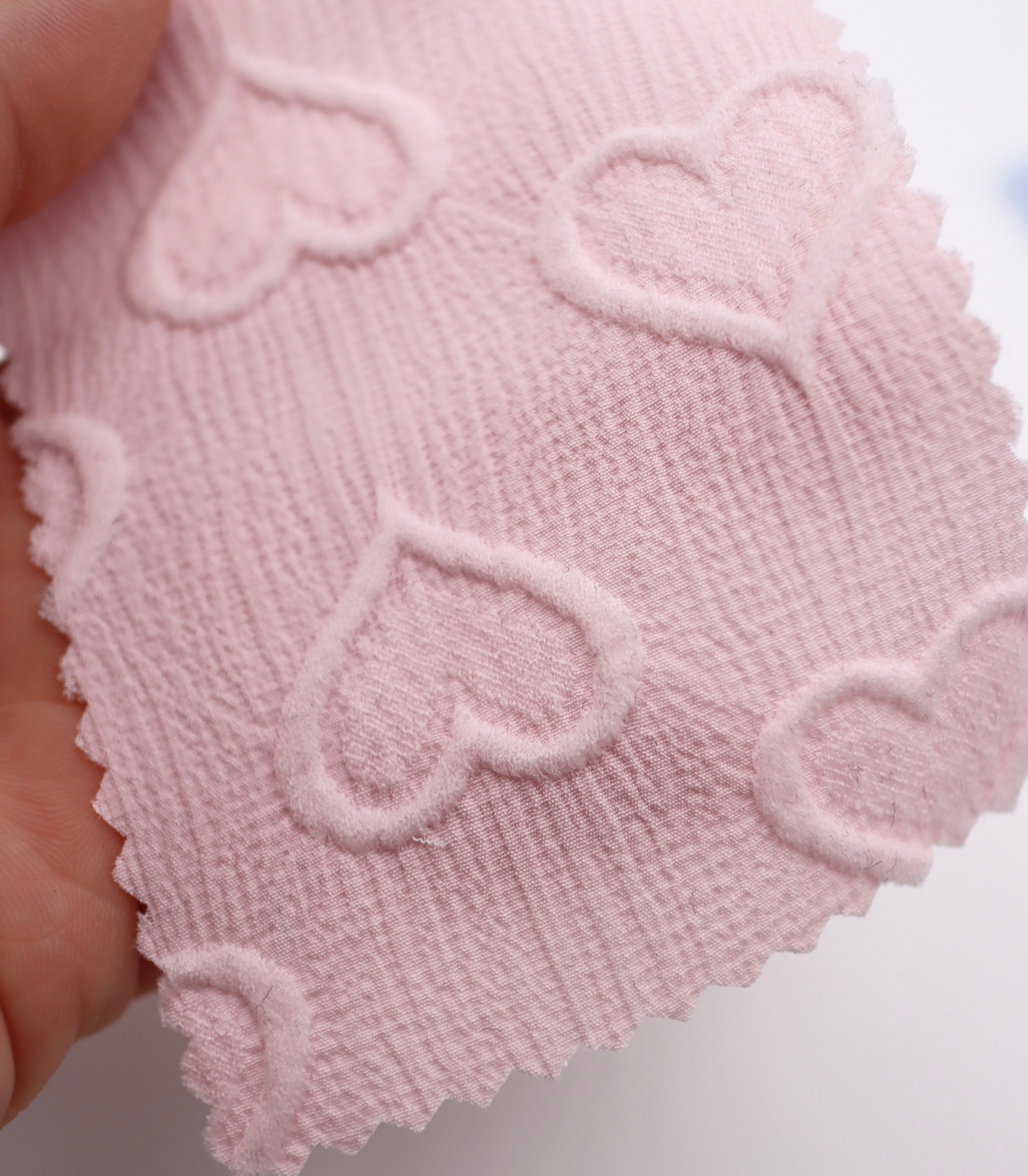 【25SS-043】ぷっくりハートふくれジャガード楊柳シフォン　0.5ｙあたり=～780円