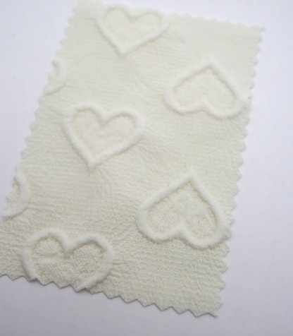 【25SS-043】ぷっくりハートふくれジャガード楊柳シフォン　0.5ｙあたり=～780円