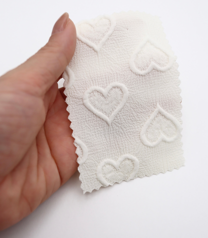 【25SS-043】ぷっくりハートふくれジャガード楊柳シフォン　0.5ｙあたり=～780円