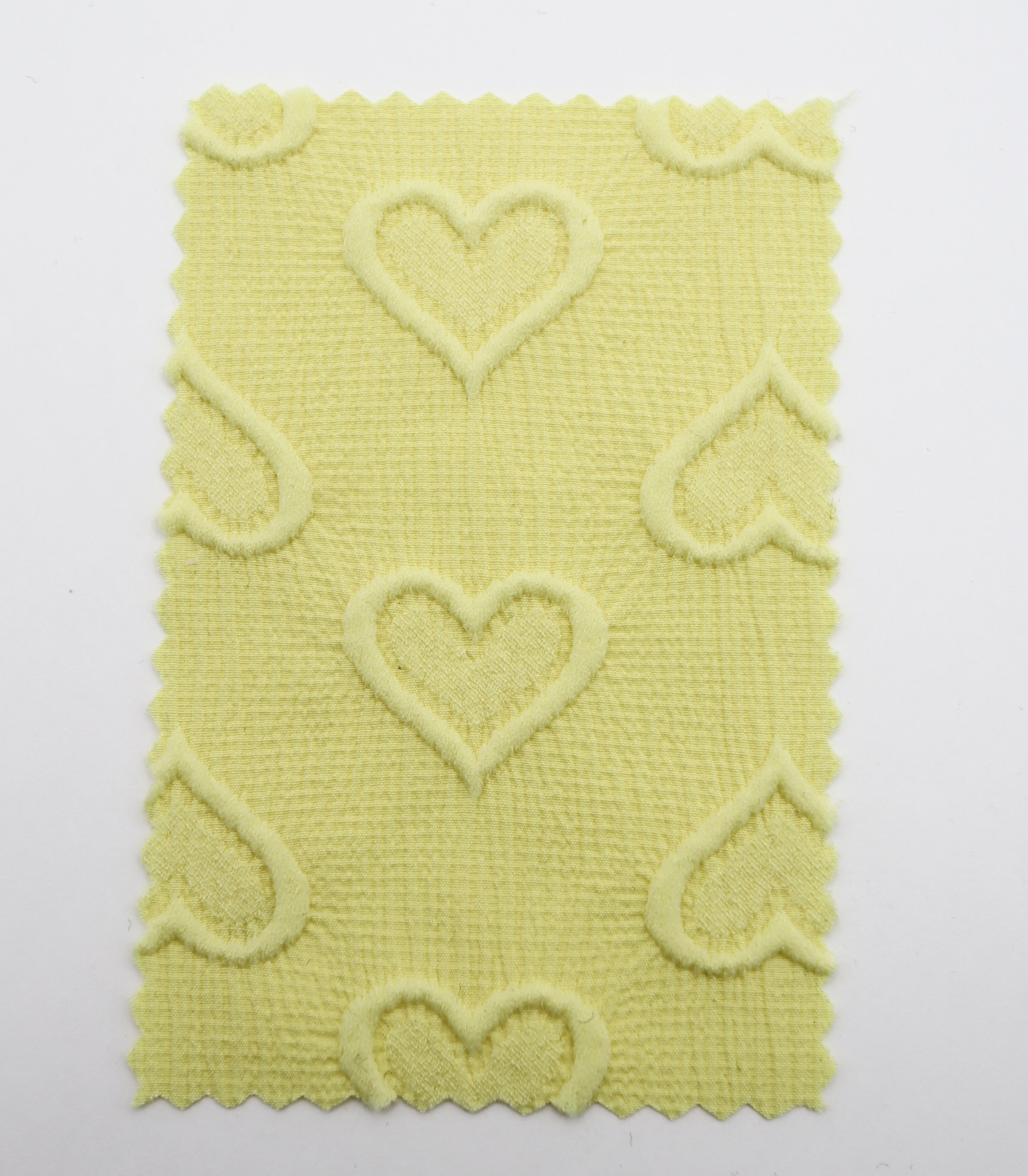 【25SS-043】ぷっくりハートふくれジャガード楊柳シフォン　0.5ｙあたり=～780円