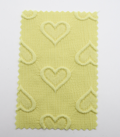 【25SS-043】ぷっくりハートふくれジャガード楊柳シフォン　0.5ｙあたり=～780円