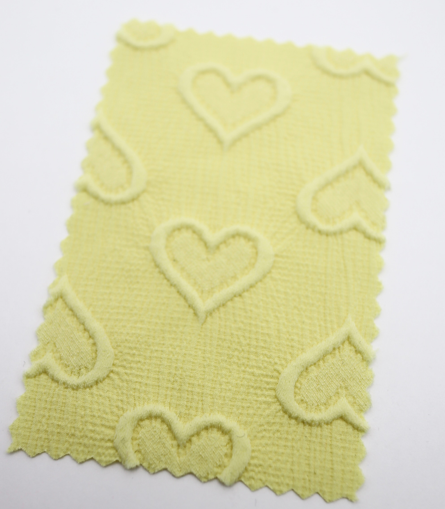 【25SS-043】ぷっくりハートふくれジャガード楊柳シフォン　0.5ｙあたり=～780円