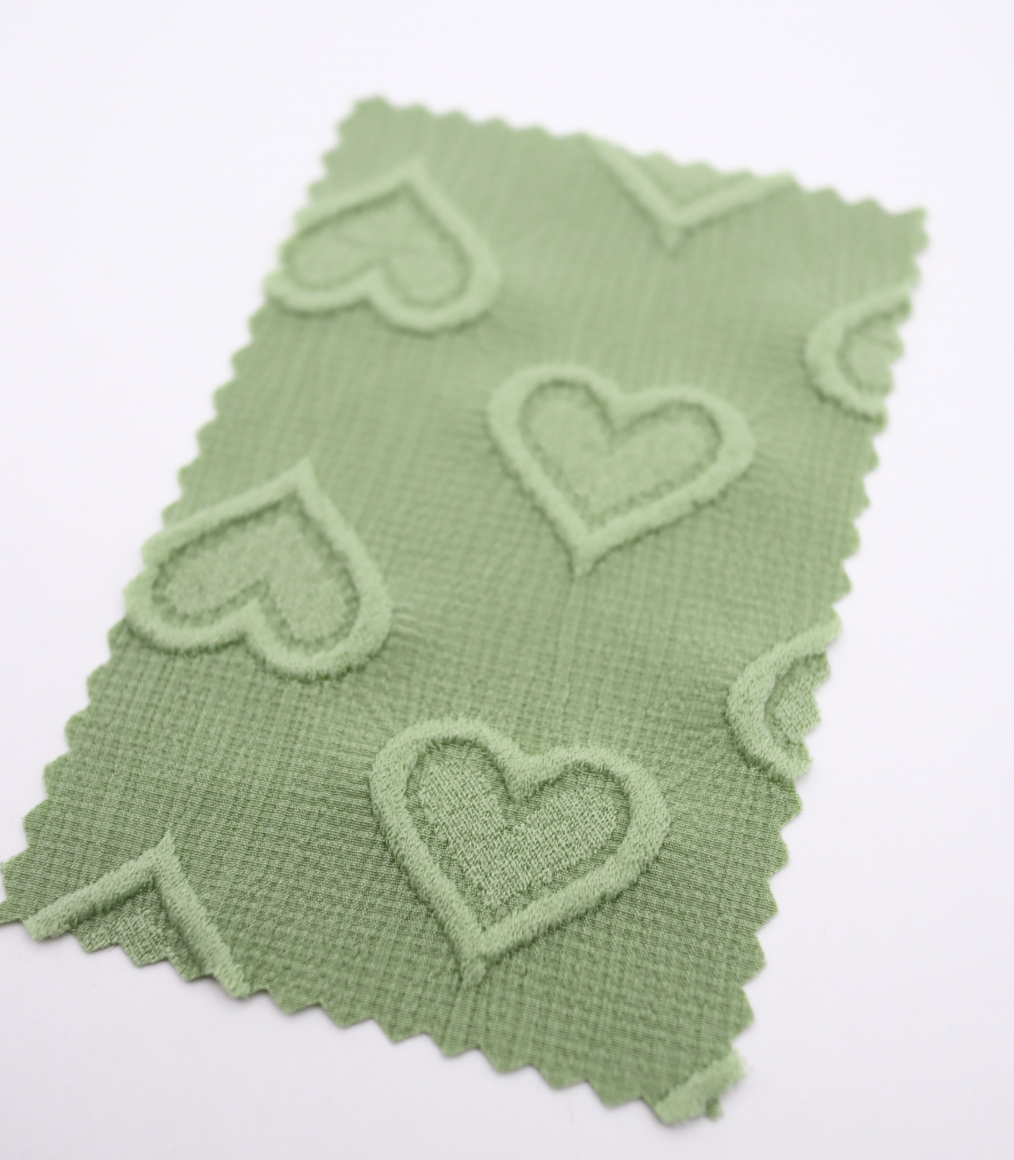 【25SS-043】ぷっくりハートふくれジャガード楊柳シフォン　0.5ｙあたり=～780円