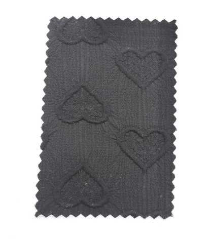 【25SS-043】ぷっくりハートふくれジャガード楊柳シフォン　0.5ｙあたり=～780円