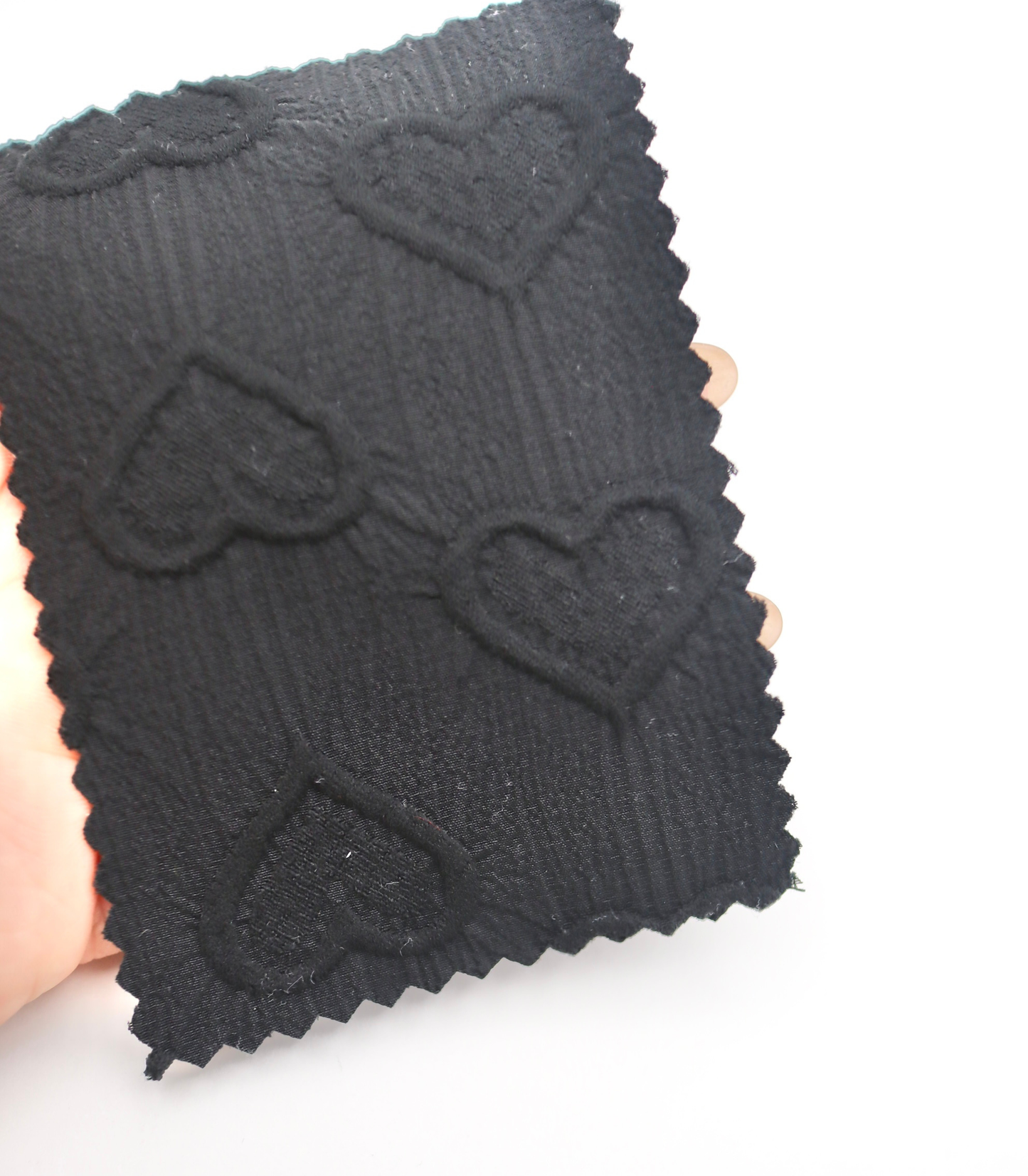 【25SS-043】ぷっくりハートふくれジャガード楊柳シフォン　0.5ｙあたり=～780円