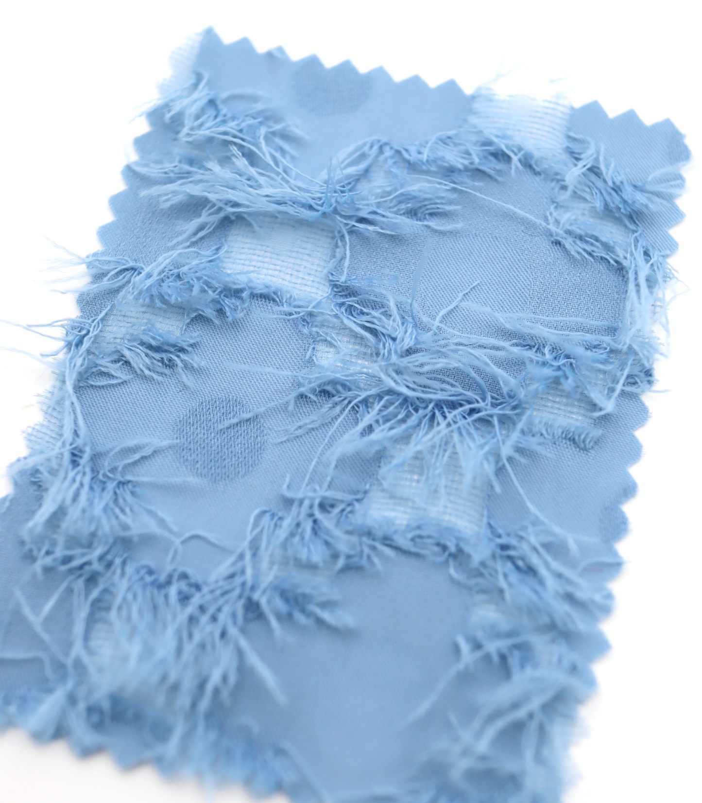 【25SS-379】フリンジトリミングフラワージャガードシフォン　/0.5ｙあたり = ～860円