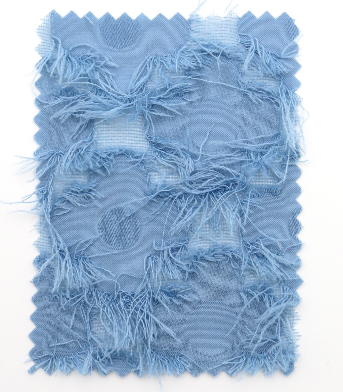 【25SS-379】フリンジトリミングフラワージャガードシフォン　/0.5ｙあたり = ～860円