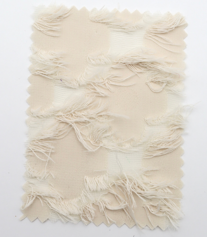 【25SS-379】フリンジトリミングフラワージャガードシフォン　/0.5ｙあたり = ～860円