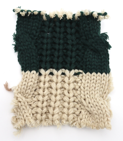 【25SS-106】ローゲージボーダーケーブルニット　/0.5ｙあたり = ～1950円