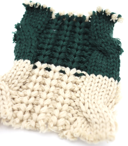 【25SS-106】ローゲージボーダーケーブルニット　/0.5ｙあたり = ～1950円