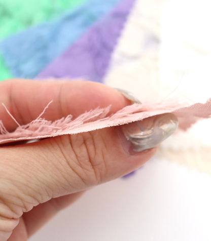 【25SS-379】フリンジトリミングフラワージャガードシフォン　/0.5ｙあたり = ～860円