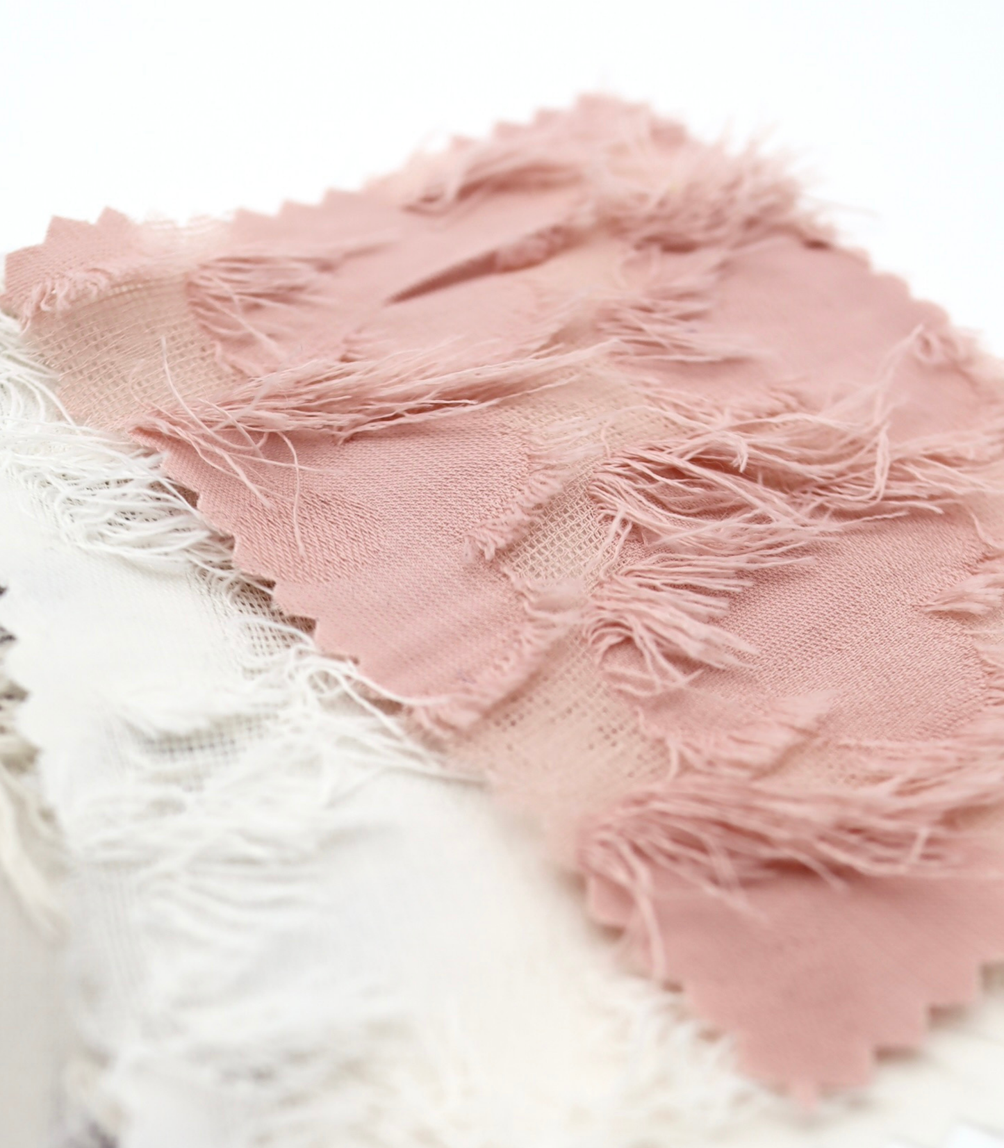 【25SS-379】フリンジトリミングフラワージャガードシフォン　/0.5ｙあたり = ～860円