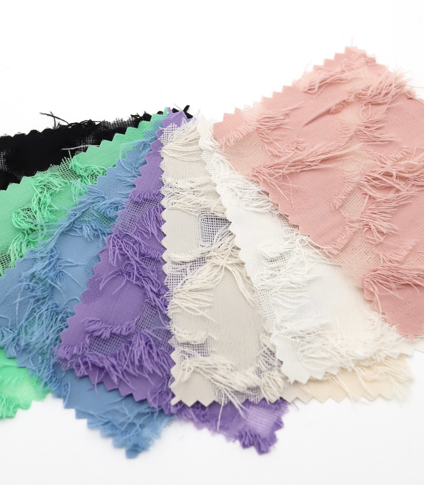 【25SS-379】フリンジトリミングフラワージャガードシフォン　/0.5ｙあたり = ～860円