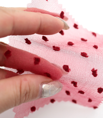 【25SS-067】もこもこカットドビードットキラキラしぼしぼオーガンジー　/0.5ｙあたり = ～605円