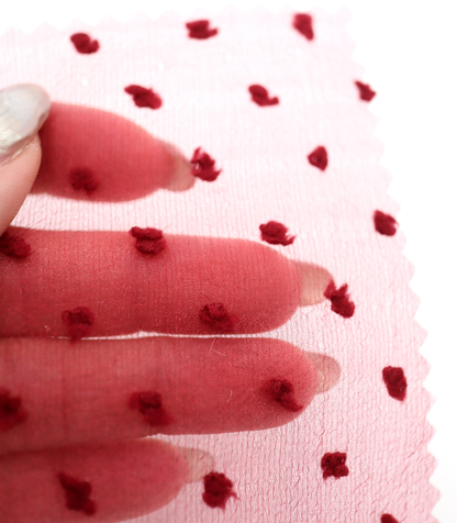 【25SS-067】もこもこカットドビードットキラキラしぼしぼオーガンジー　/0.5ｙあたり = ～605円