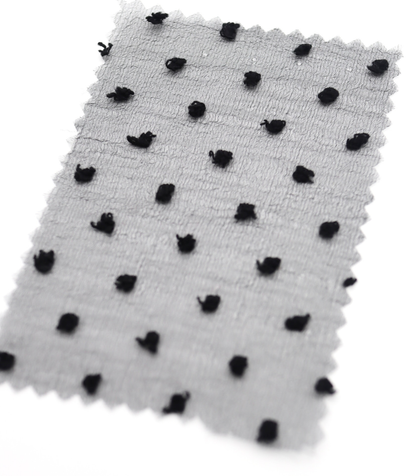 【25SS-067】もこもこカットドビードットキラキラしぼしぼオーガンジー　/0.5ｙあたり = ～605円