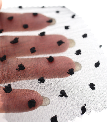 【25SS-067】もこもこカットドビードットキラキラしぼしぼオーガンジー　/0.5ｙあたり = ～605円