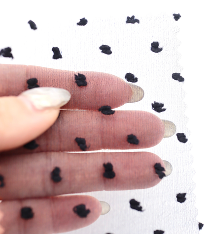 【25SS-067】もこもこカットドビードットキラキラしぼしぼオーガンジー　/0.5ｙあたり = ～605円