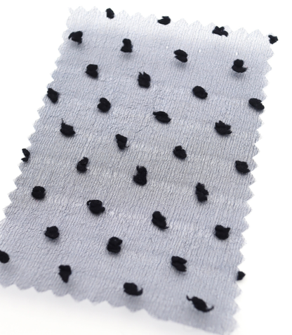 【25SS-067】もこもこカットドビードットキラキラしぼしぼオーガンジー　/0.5ｙあたり = ～605円