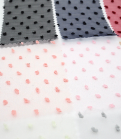 【25SS-067】もこもこカットドビードットキラキラしぼしぼオーガンジー　/0.5ｙあたり = ～605円