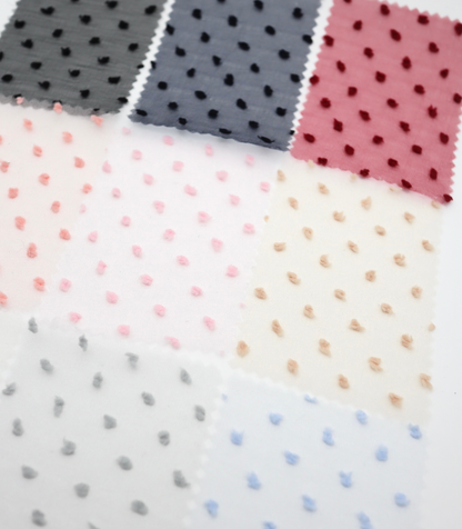 【25SS-067】もこもこカットドビードットキラキラしぼしぼオーガンジー　/0.5ｙあたり = ～605円