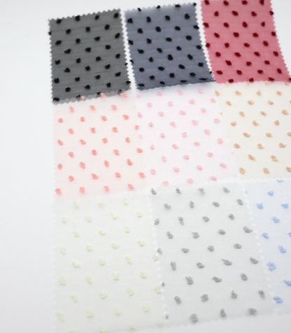 【25SS-067】もこもこカットドビードットキラキラしぼしぼオーガンジー　/0.5ｙあたり = ～605円