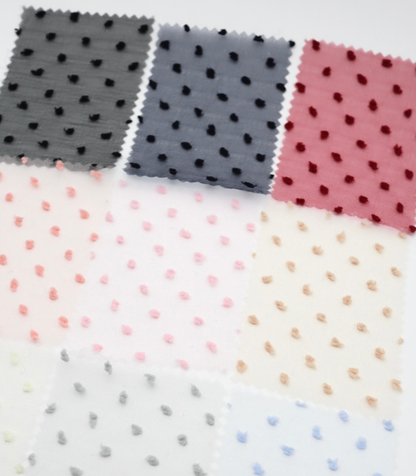 【25SS-067】もこもこカットドビードットキラキラしぼしぼオーガンジー　/0.5ｙあたり = ～605円