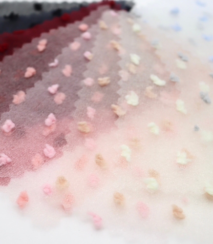 【25SS-067】もこもこカットドビードットキラキラしぼしぼオーガンジー　/0.5ｙあたり = ～605円