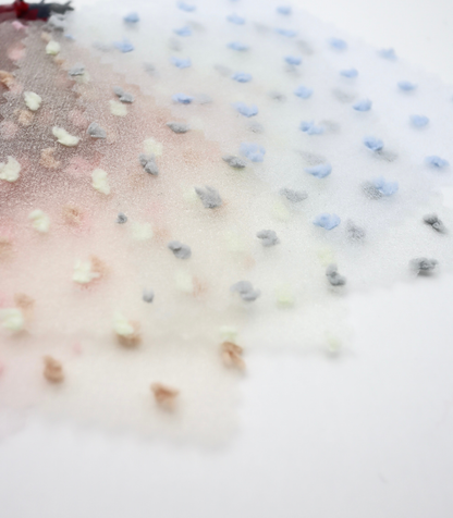 【25SS-067】もこもこカットドビードットキラキラしぼしぼオーガンジー　/0.5ｙあたり = ～605円